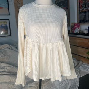 Free People Oh my Babydoll Thermal Top